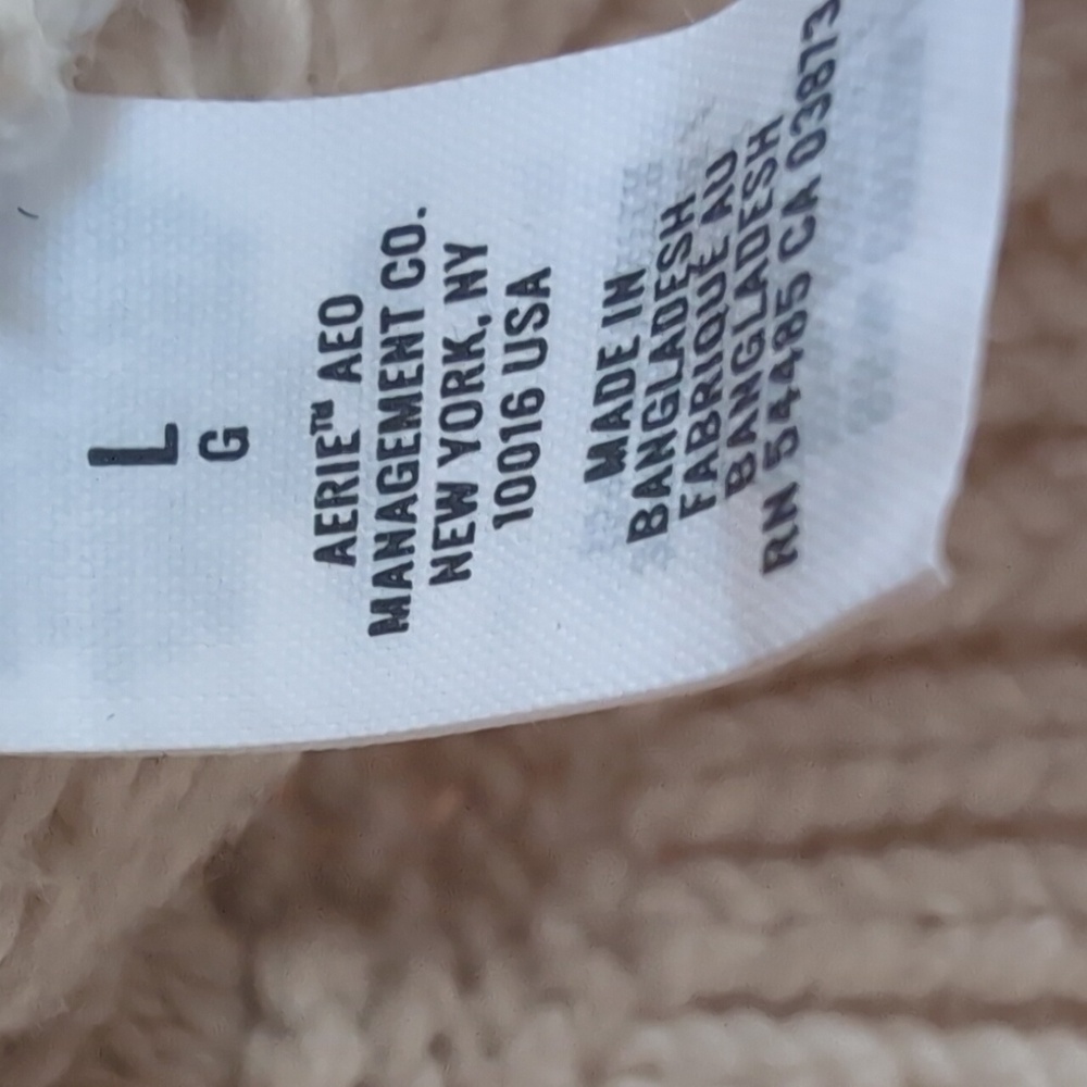 Aerie Cable Knit Sweater - Cream and Tan - Picture 4 of 5
